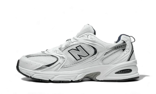 530 White Silver Navy