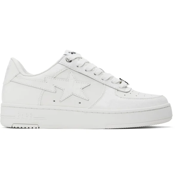 BAPE White 'BAPE' STA #3 Sneakers