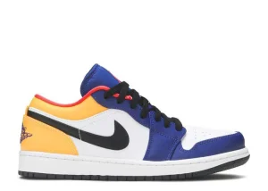 AIR JORDAN 1 LOW 'WHITE DEEP ROYAL BLUE'