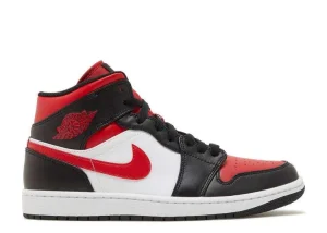 AIR JORDAN 1 MID 'BLACK FIRE RED'