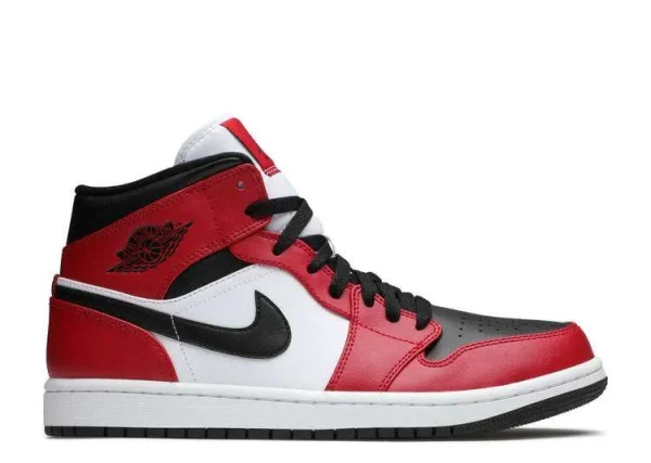 AIR JORDAN 1 MID 'CHICAGO BLACK TOE'