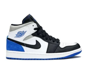AIR JORDAN 1 MID 'ROYAL BLACK TOE'