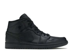AIR JORDAN 1 MID 'TRIPLE BLACK'