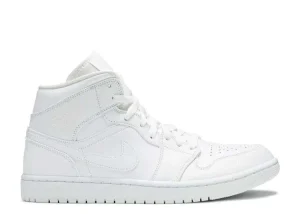 AIR JORDAN 1 MID 'TRIPLE WHITE'