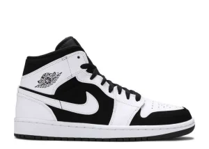 AIR JORDAN 1 MID 'WHITE BLACK'