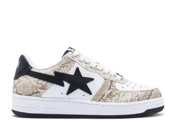 BAPESTA 'BEIGE SNAKESKIN'