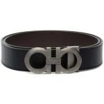 Belt Ferragamo Black Gancini Buckle FG001