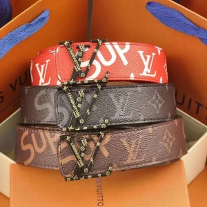 Belt Louis Vuitton x Supreme Monogram LV065
