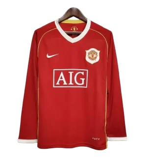 Camiseta Retro Manchester United 06/07 1ª equipación manga larga