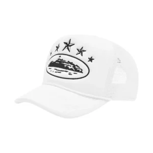 Cap Corteiz 5 Starz Alcatraz Hat White