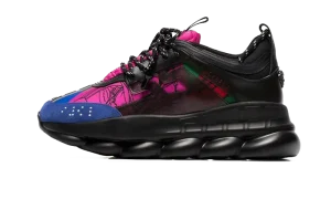 Chain Reaction Blue Black Fuchsia