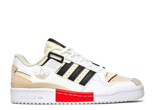 FORUM LOW 'WHITE VIVID RED'