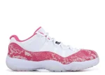 JORDAN RETRO 11 LOW 'PINK SNAKESKIN'