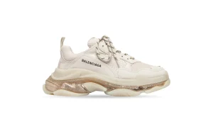 Men's Triple S Clear Sole Sneaker in White