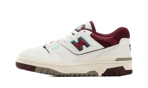 NB 550 White Burgundy Blue