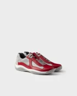 Red Prada America’s Cup Original Sneakers | PRADA