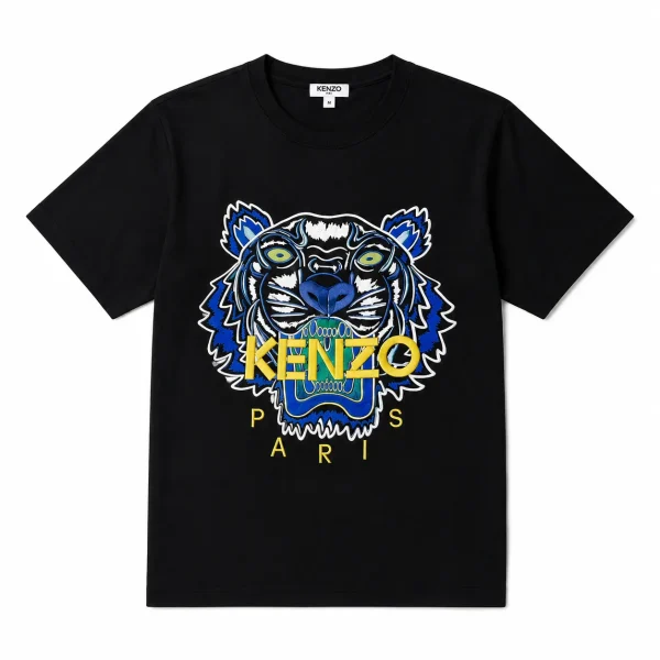 Camiseta Negra Kenzo Tigre