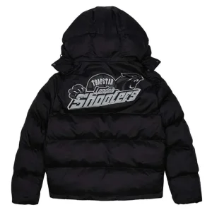 Shooters Hooded Black Reflective Puffer